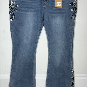 VIP Honey Los Angeles 3xl Jeans Floral Stretch